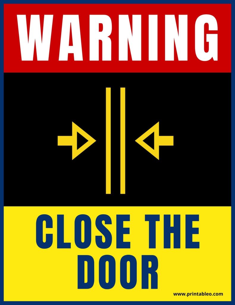 Printable Closed Sign On Door
