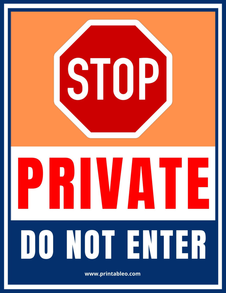 Private Do not Enter Sign