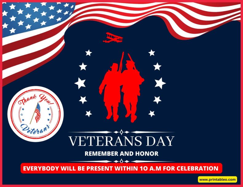 Veterans Day Celebration Invitation Time Signs