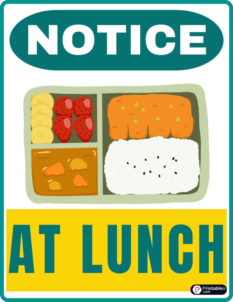 25+ Printable Out To Lunch Sign| Download FREE PDFs