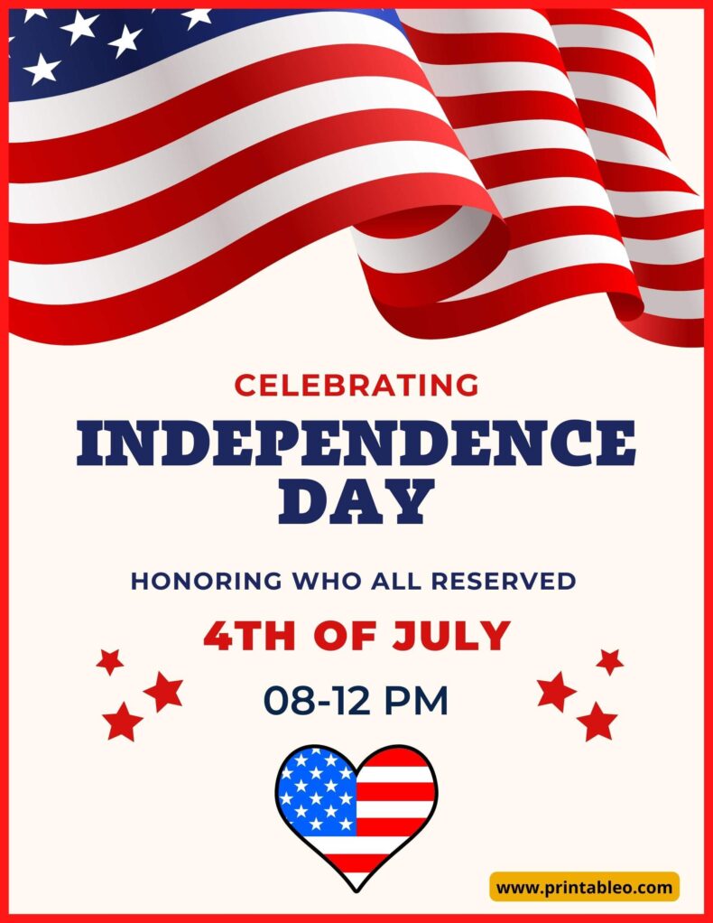 Celebrating Independence Day Hours Sign