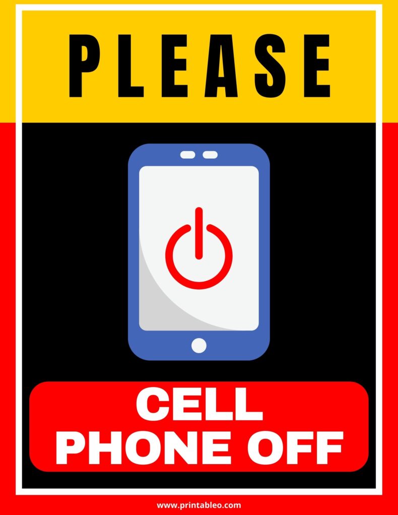 Cell Phone Off Sign