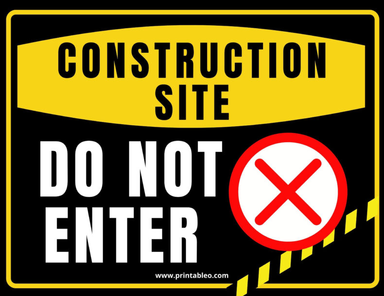 Construction Site Do Not Enter