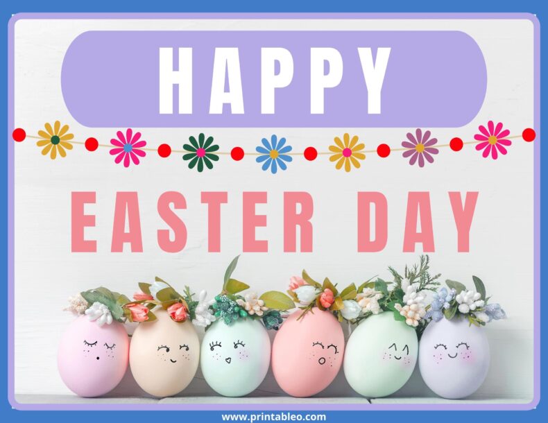 Cool Happy Easter Day Sign