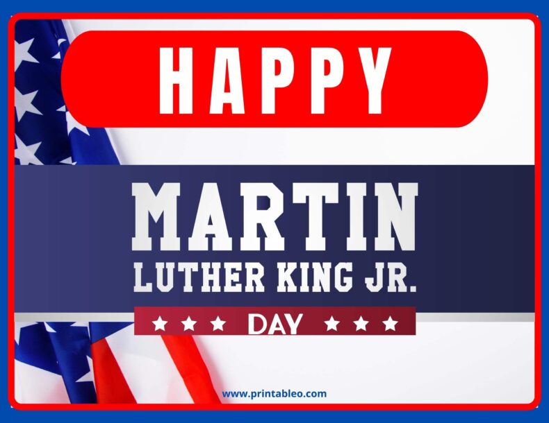 Cool Martin Luther King, Jr Day Sign