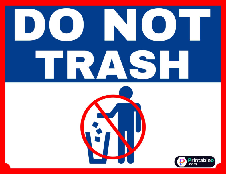 Do Not Trash Sign