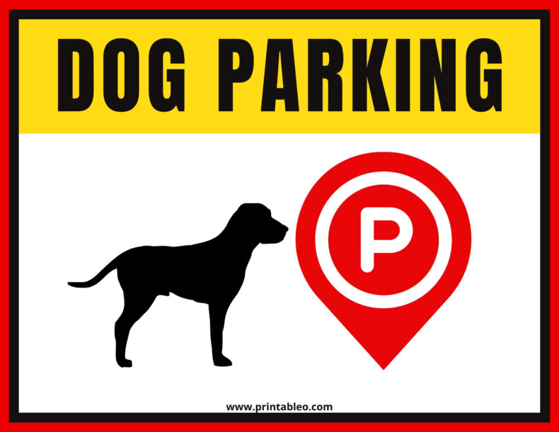 Dog Parking Sign