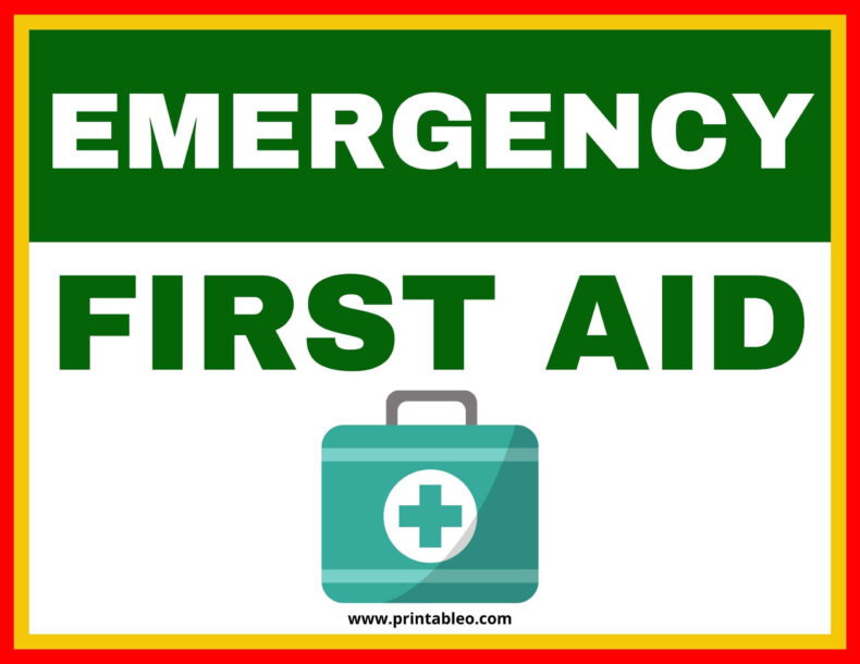 Emergency First Aid Sign