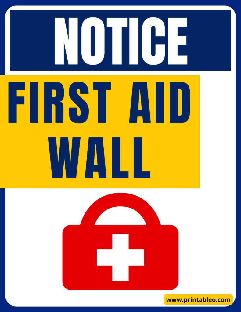 First Aid Wall Sign