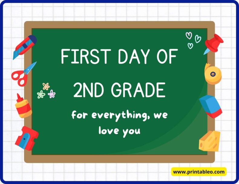 First Day Of 2nd Grade Sign