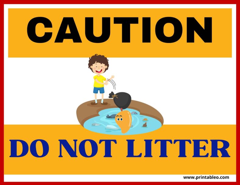Funny Do Not Litter Signs