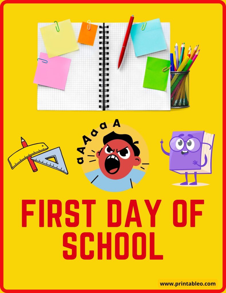 Funny First Day Of School Signs