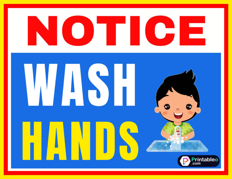 Funny Wash Hands Sign