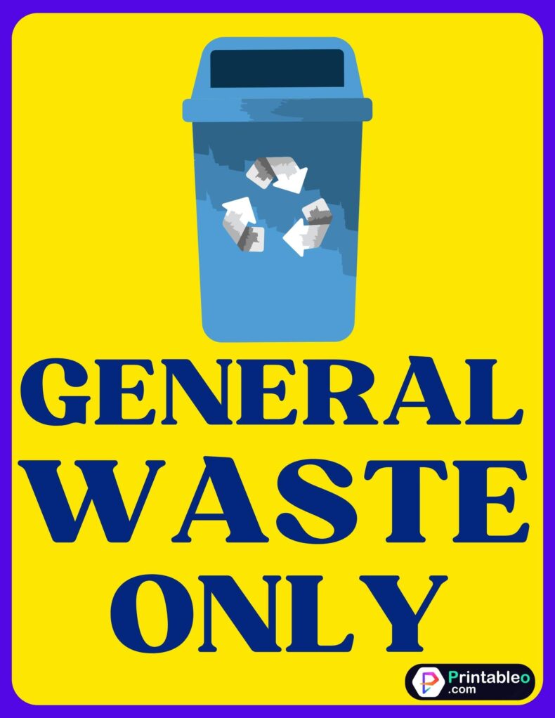 General Waste Sign