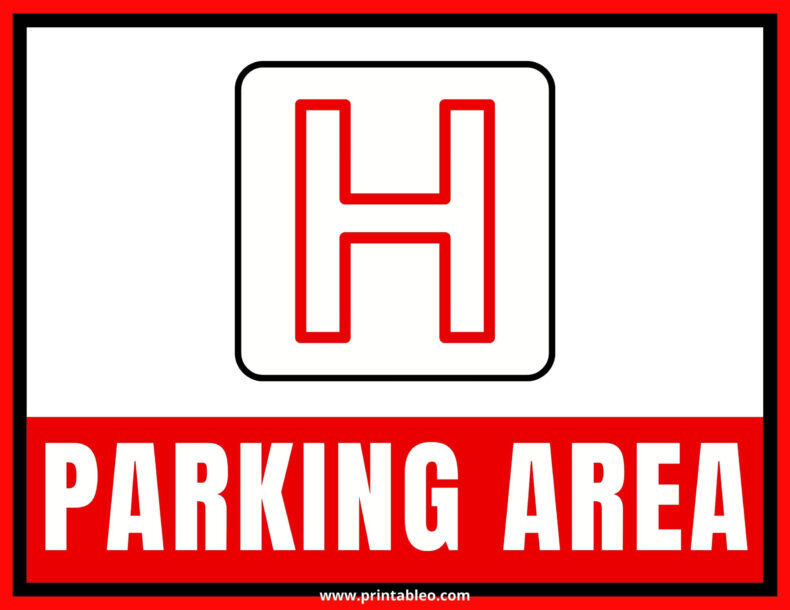 H Parking Sign