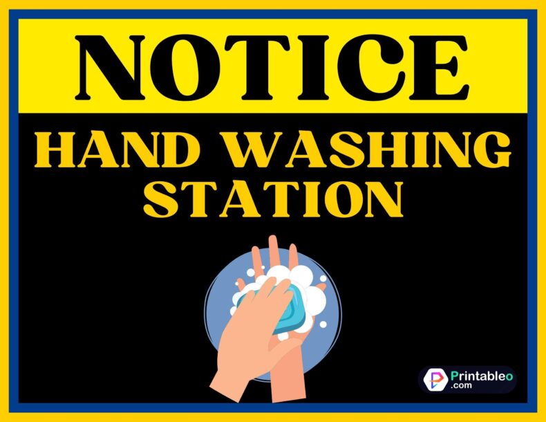 Hand Washing Station Signs