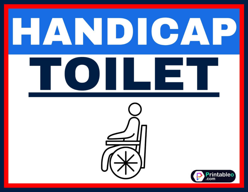 Handicap Toilet Sign