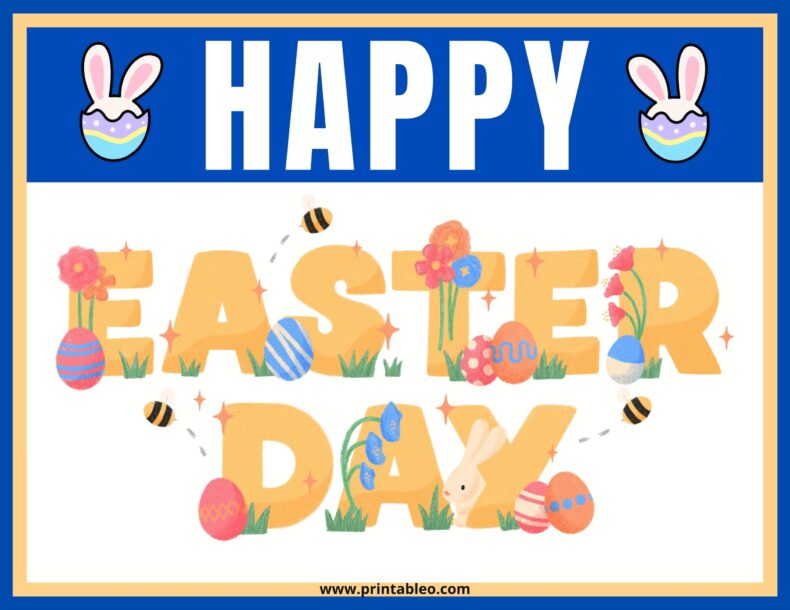 Happy Easter Day Sign