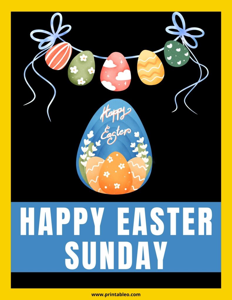 Happy Easter Sunday Sign