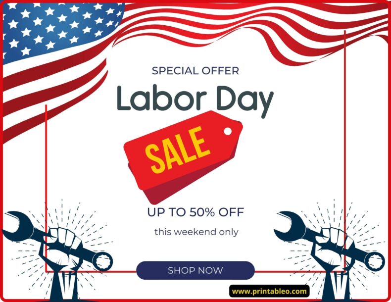 Happy Labor Day Sale Sign