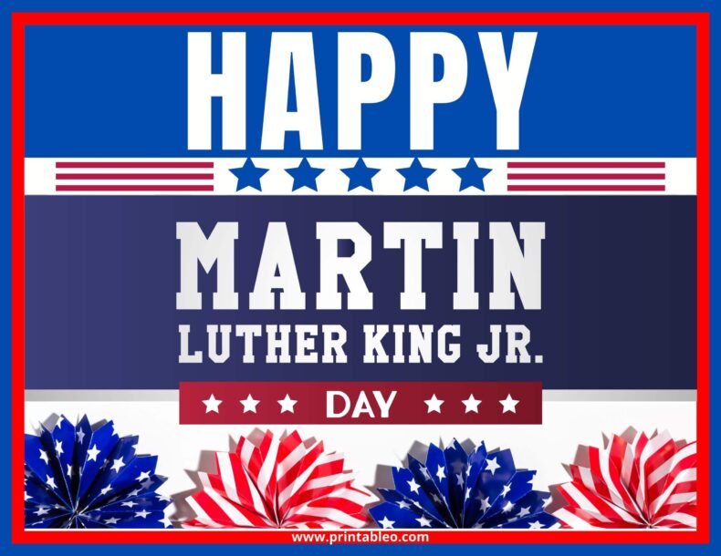 Happy Martin Luther King, Jr Day Sign