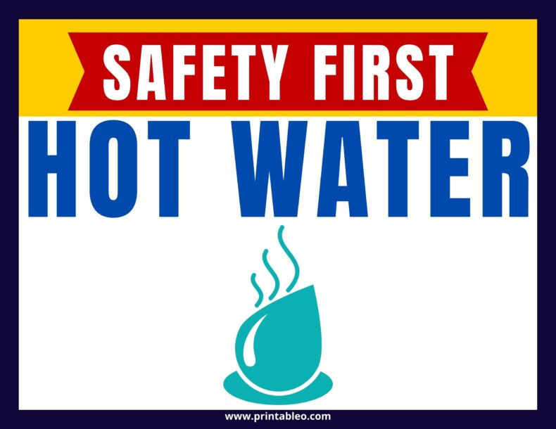 Hot Water Safety Signs