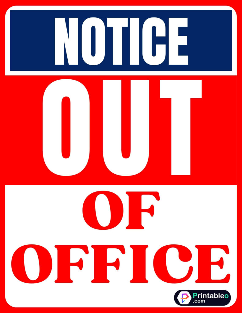 In Out Of Office Sign