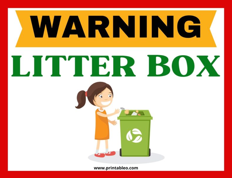 Litter Box Sign
