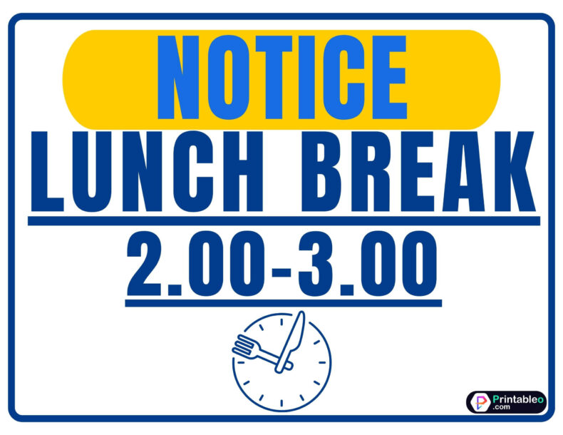 25+ Printable Out To Lunch Sign Download FREE PDFs