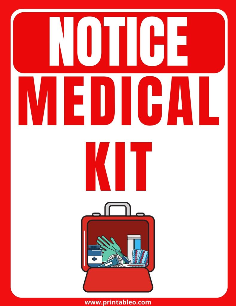Medical Kit Signage