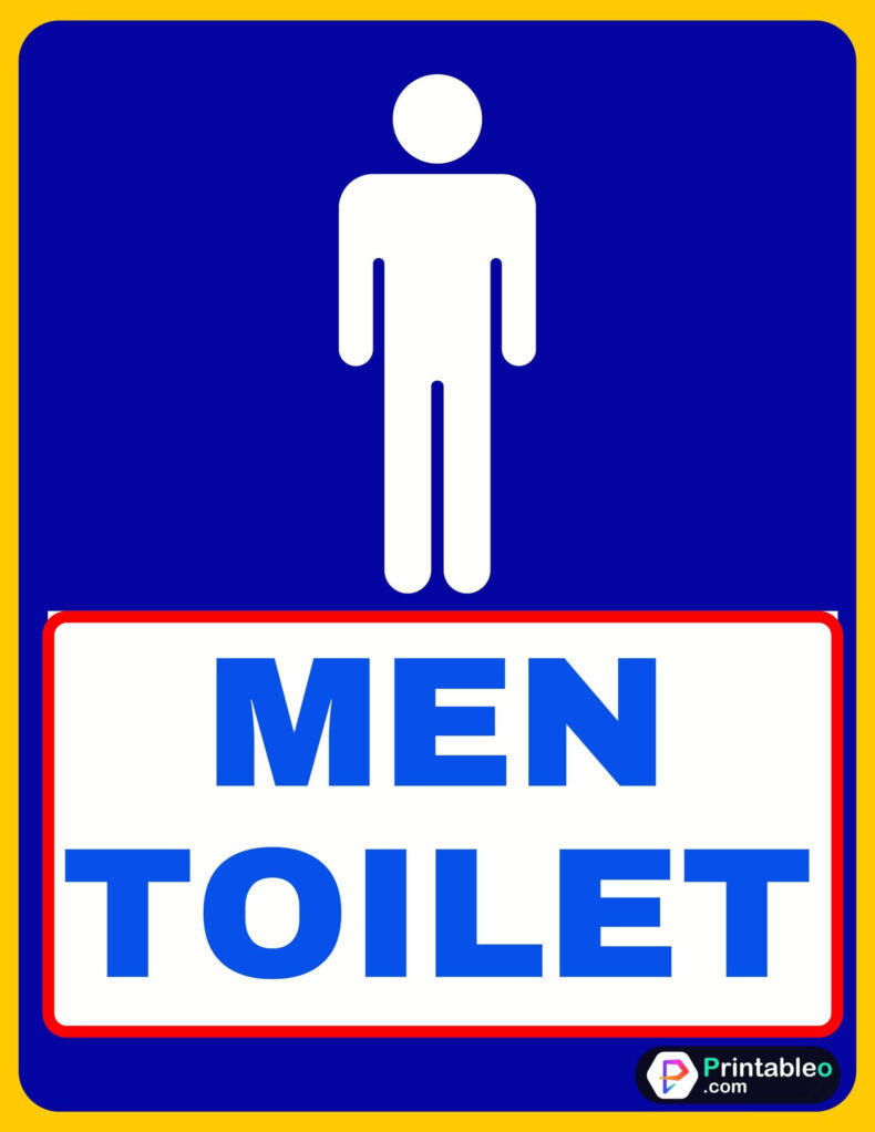 Men Toilet Sign