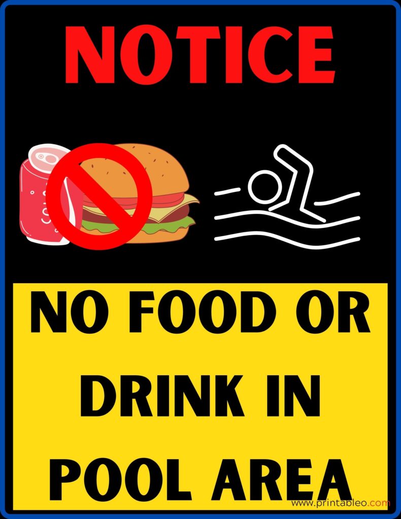 Please No Outside Food Or Drink Sign