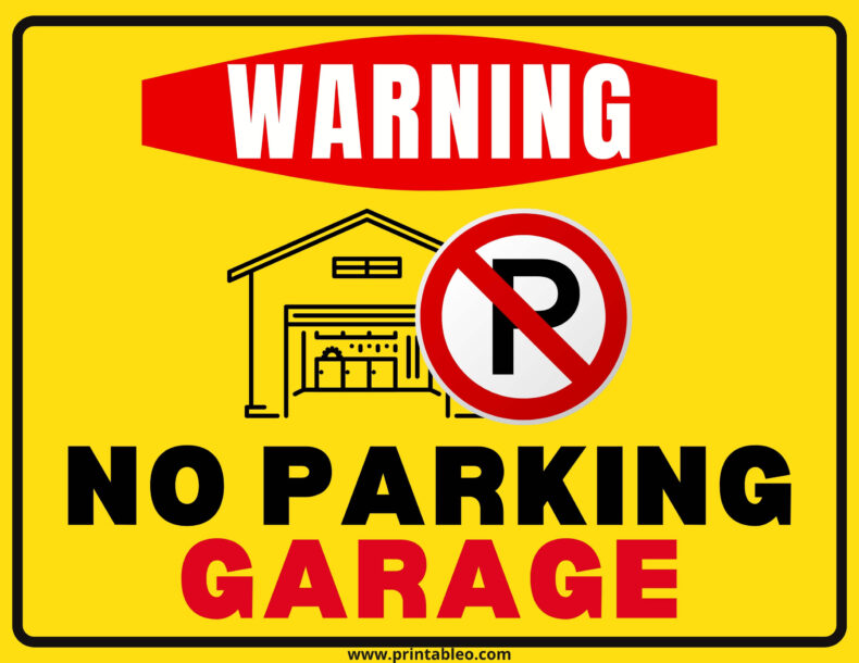 No Parking Garage Sign