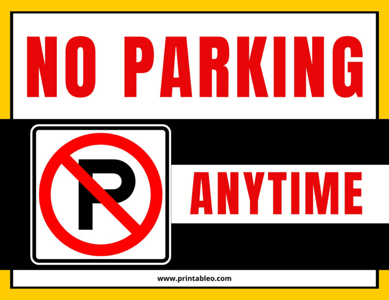 No Parking Traffic Sign