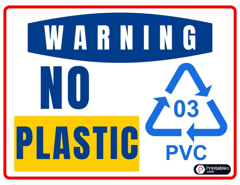 No Plastic Symbol