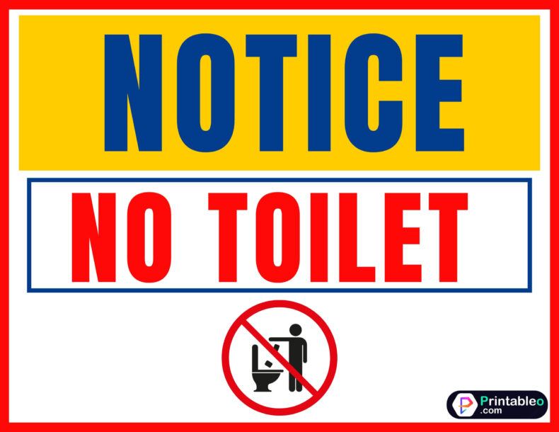 No Toilet Sign