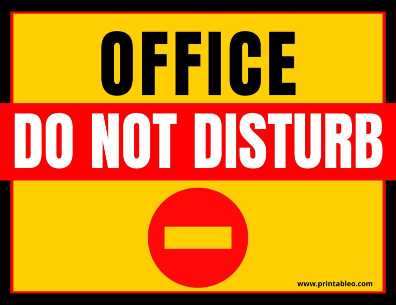 Office Do Not Disturb Sign