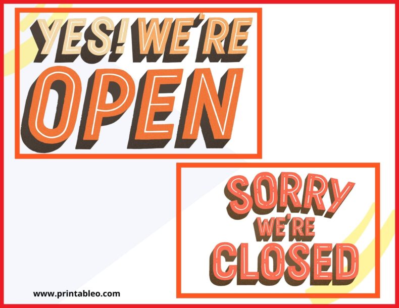 Open Closed Signs For Business