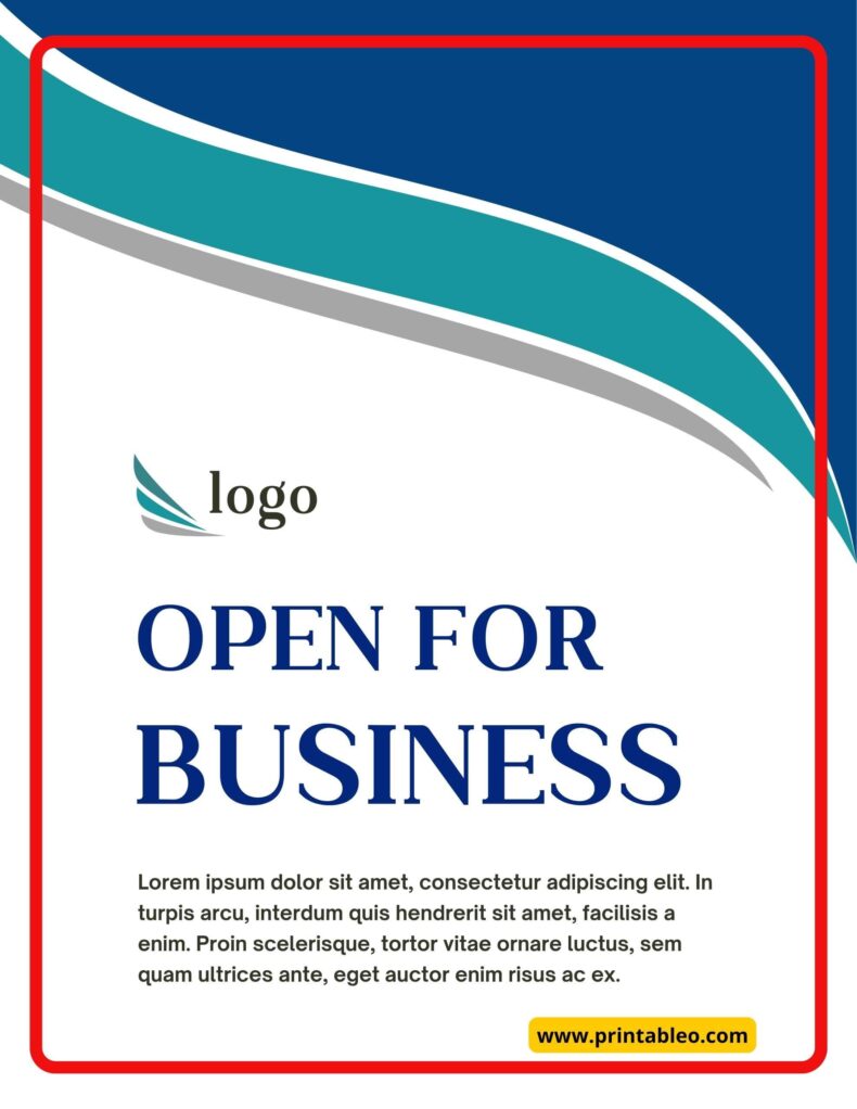 Open For Business Sign