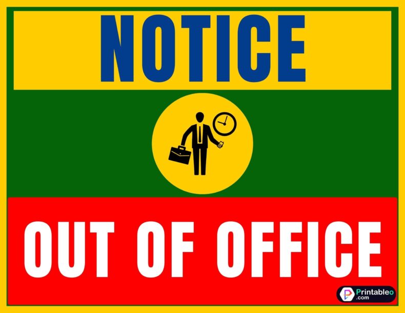 Out Of Office Desk Signs