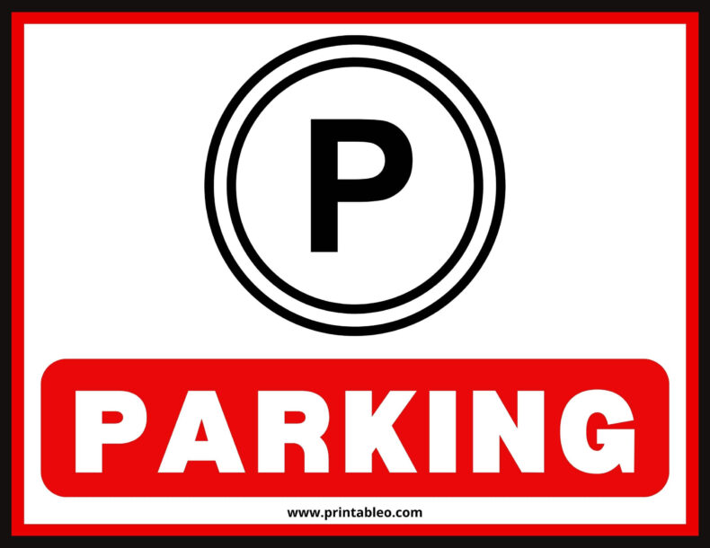 P Parking Sign