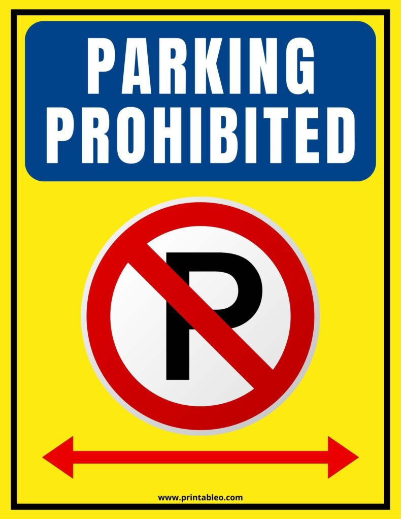 Parking Prohibited Sign