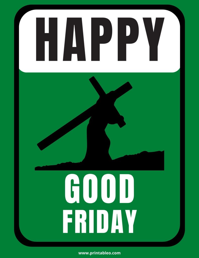 Printable Good Friday Sign
