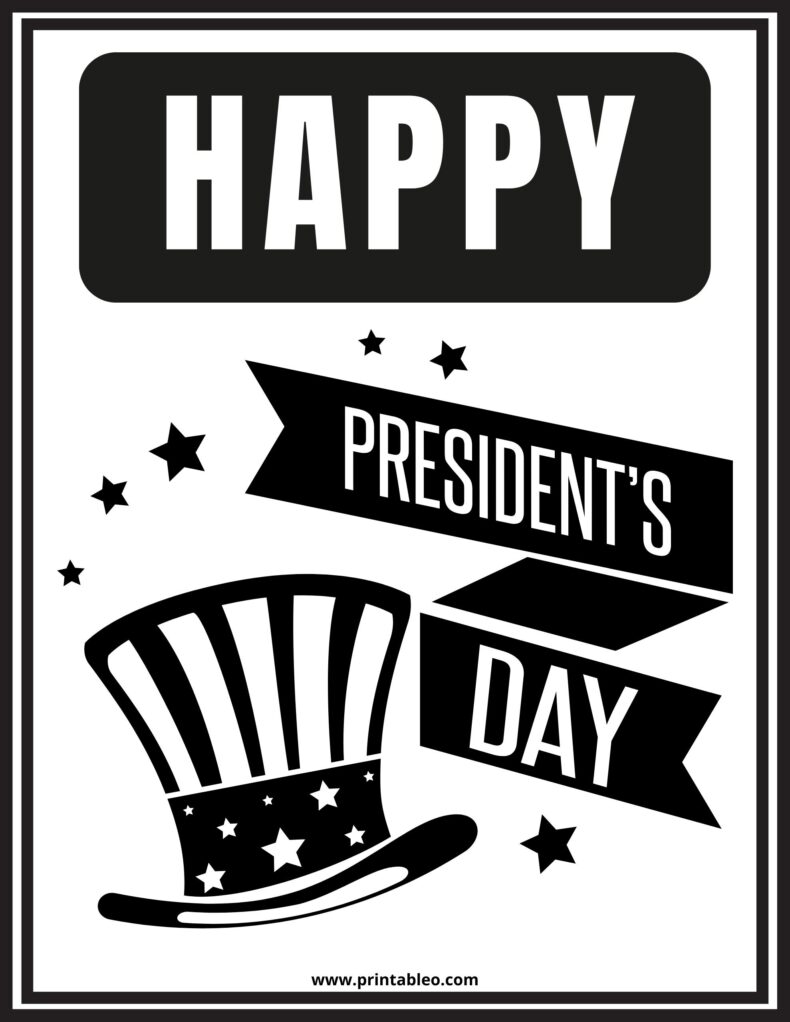 Printable Happy President_s Day Sign