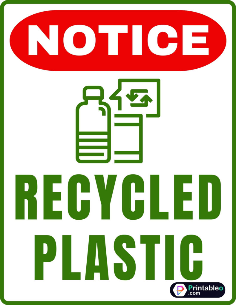 Recycled Plastic Signs