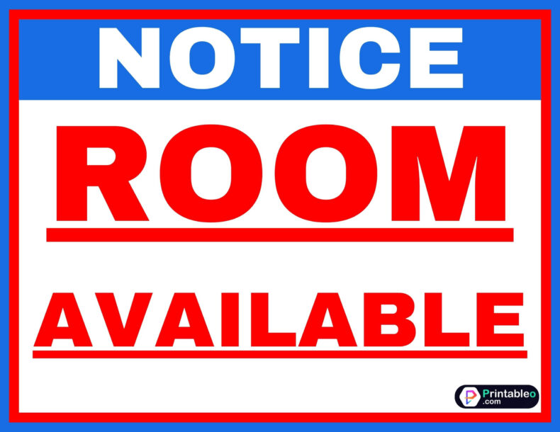 Room Available Sign