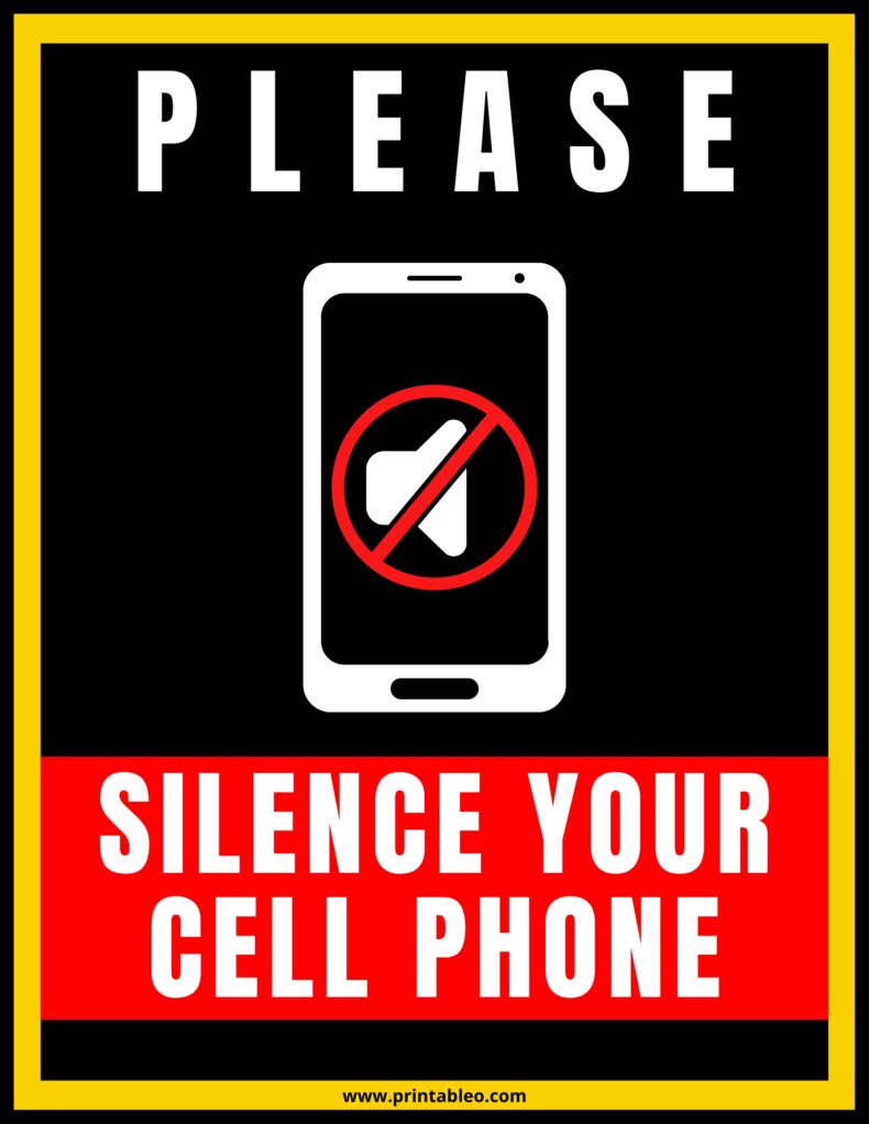 Silence Cell Phone Sign