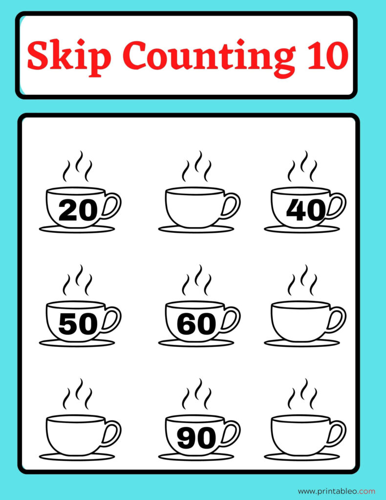 Skip Counting 10 Worksheets