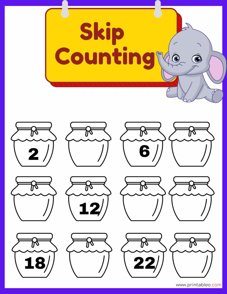 Skip Counting Worksheets For Grade 1