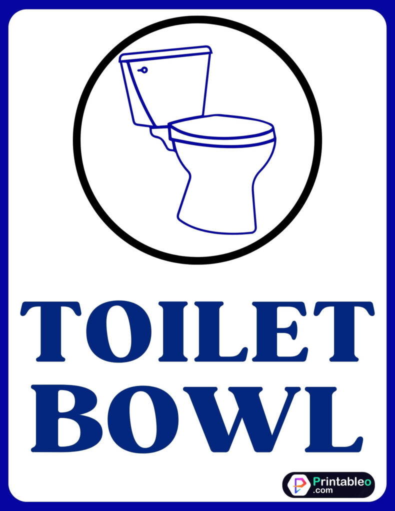Toilet Bowl sign